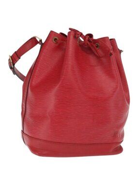 Authentic LOUIS VUITTON Epi Noe Shoulder Bag Red M44007 LV